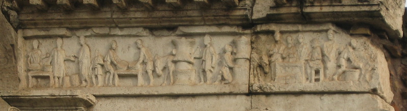 The frieze of the baker's tomb