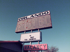 Motel sign in Orlando Florida